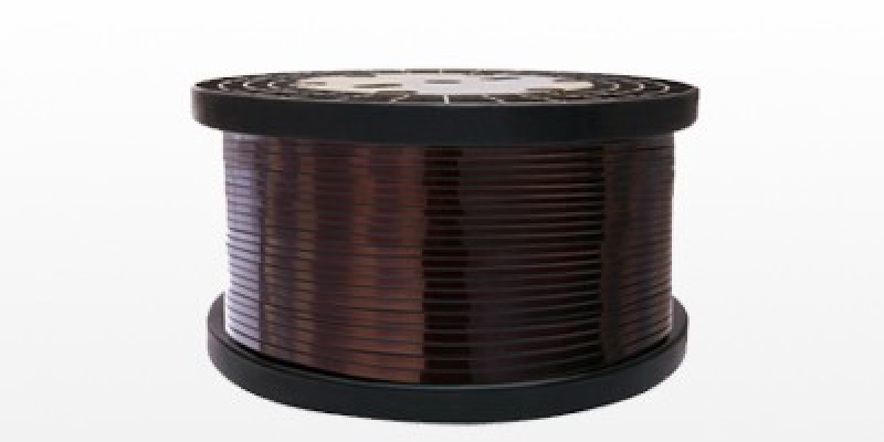 Enameled aluminum round wire